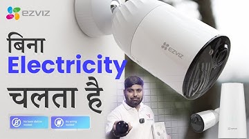 Ezviz Battery inbuilt wifi security camera launched in India / ezviz camera setup cb3