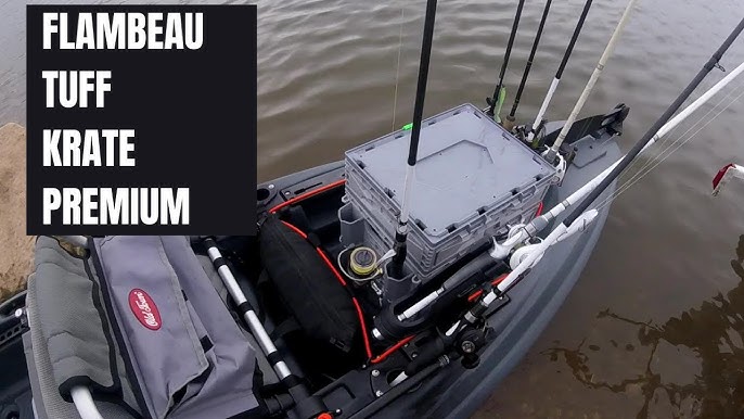 Flambeau Tuff Krate Gear Review and Mods - awesome rod holder mod. Great  crate for your kayak! 