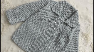 Pirinç Modeli Kız Bebek Hırka Yapılışı