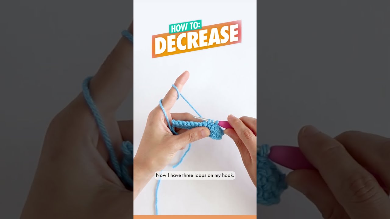 How To Crochet Decrease DEC For Beginners Easy Amigurumi Tutorial