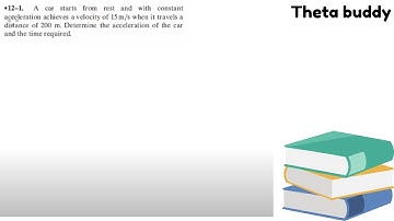 A car starts from rest and with a constant acceleration achieves a velocity of 15 m/s