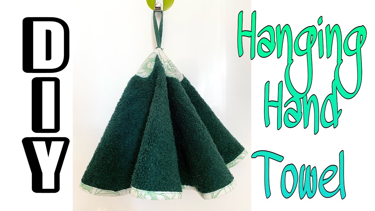 Simple Diy Hanging Hand Towel (from old towel) 