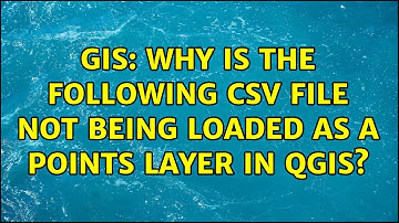 GIS: Why is the following CSV file not being loaded as a points layer in QGIS? (2 Solutions!!)