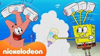 Bob Esponja Tenta Ser Babá e Outros Novos Empregos 🍼 | Nickelodeon em Português image