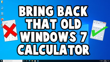 How to bring back old Windows 7 Calculator on Windows 10