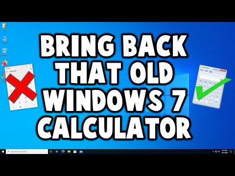 Video How to bring back old Windows 7 Calculator on Windows... - youtube