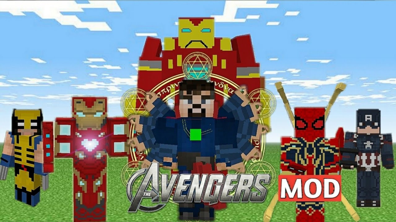 New Avengers Mod For Minecraft Pe | how to download avengers mod in