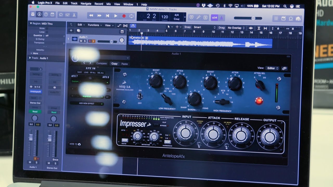 Antelope Audio AFX to DAW - NAMM 2018 - YouTube