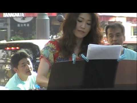 The Jazz vocalist, Junko Koyanagi was called for an encore. They performed in Sendai as a representative jazz band of the Takatsuki jazz street festival in Osaka. July 18, 2010.