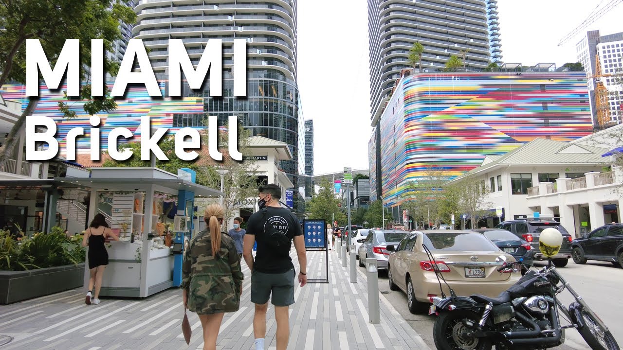 4K Miami downtown Brickell Walking tour - USA, Metrorail and Metromover video [November, 2020]