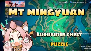 Mt. Mingyuan Luxurious Chest Puzzle Genshin Impact Version 5.8