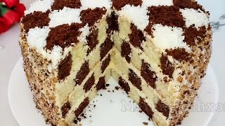 Торт "Шахматная Доска" Шахматный Торт! Chessboard Cake