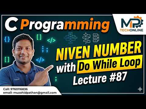 Niven Number | Do/While Loop | Lecture #87 #numbersystem #hindi #coding #logical #developer
