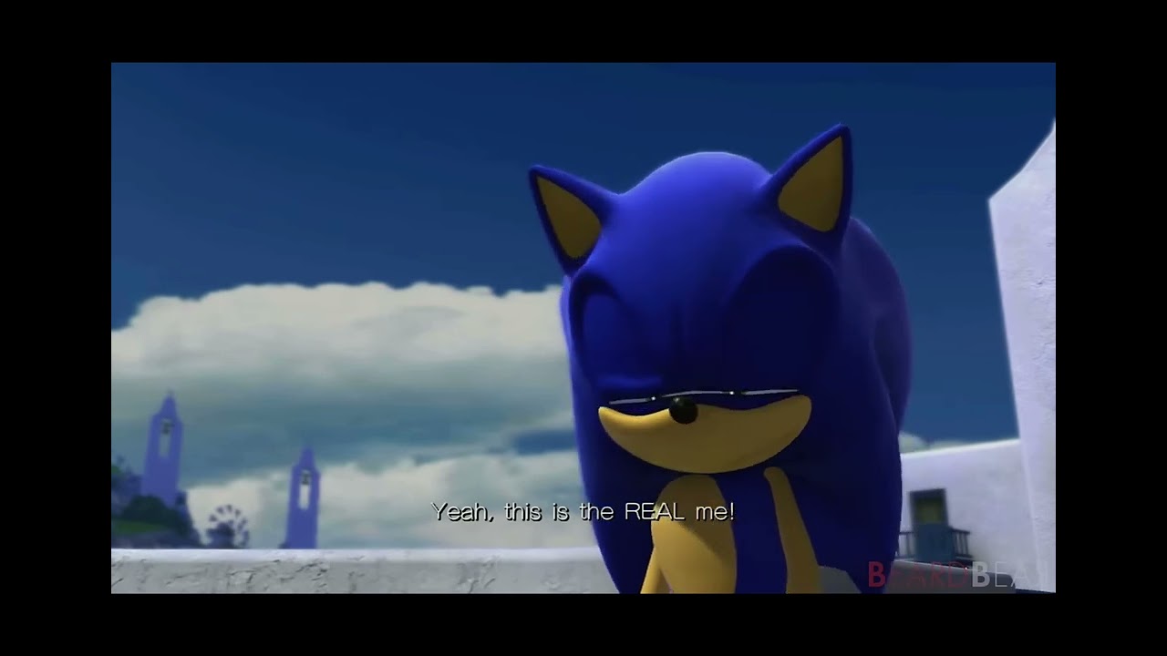 Sonic: Yeah, this is the REAL me! Pretty cool, huh?