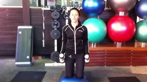 Bodywize Teneriffe Daily Exercise Video - Bosu Bicep Curls
