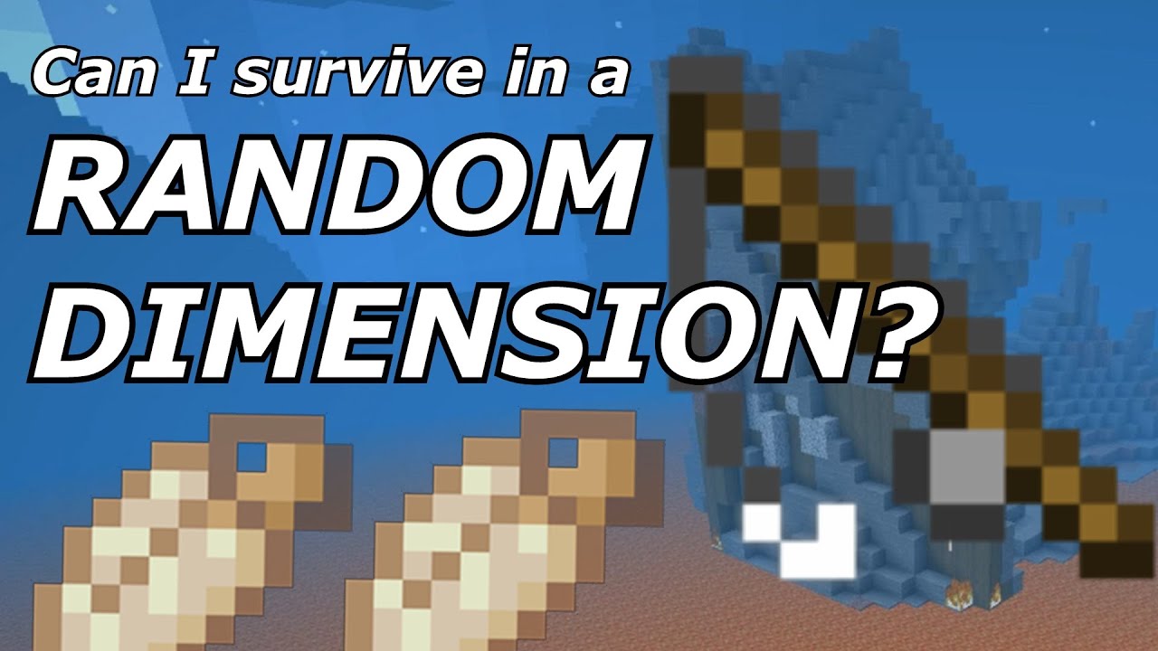 Surviving in a RANDOM DIMENSION | Minecraft Survivorman - YouTube