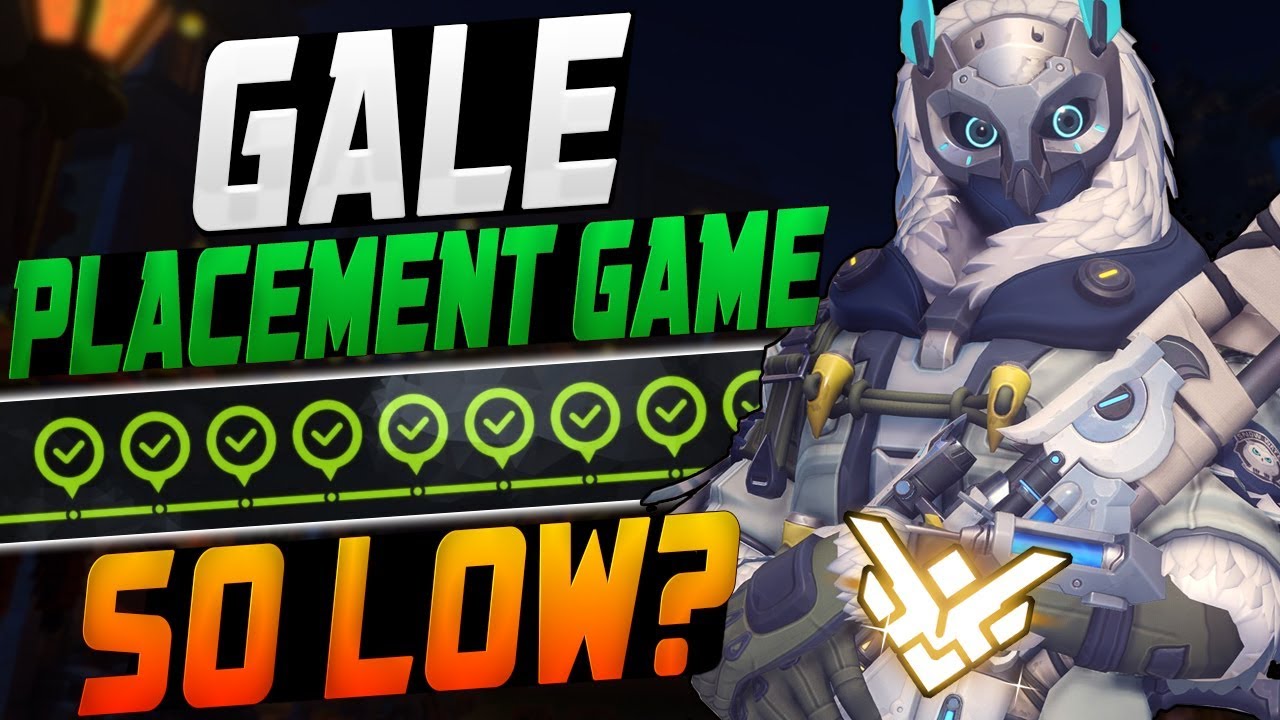 GALE BEST ANA FINAL PLACEMENT GAME! SO LOW? - 4*32? [ OVERWATCH SEASON 8 TOP 500 ]