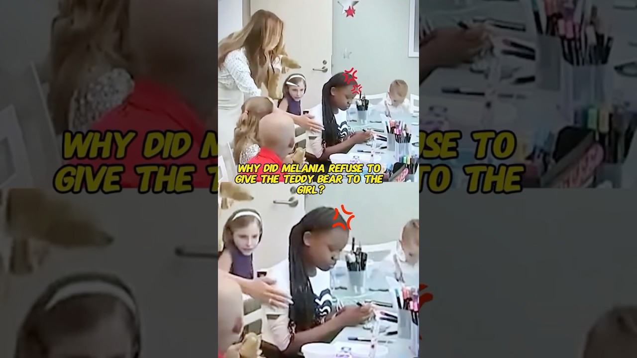 Melania Trump refuses to give teddy bear to girl