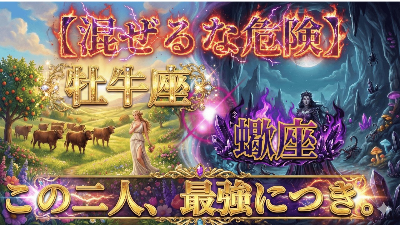 【敵に回すと終了】牡牛座と蠍座｜その『底知れぬ怖さ』『最強の運』を徹底解剖