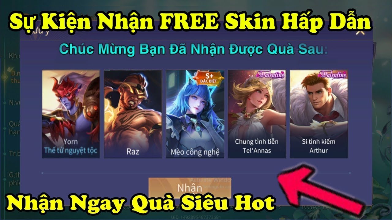 Liên Quân Tặng FREE Skin S+ Đặc Biệt – Chi Tiết Danh Sách Skin Sự Kiện Đổi Quà Giáng Sinh