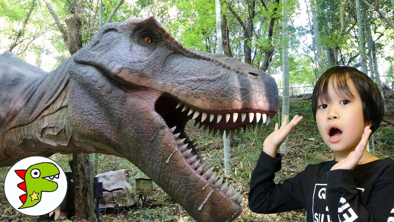 おでかけ 広島県 みろくの里へいったよ！きょうりゅうがたくさん！ トイキッズ