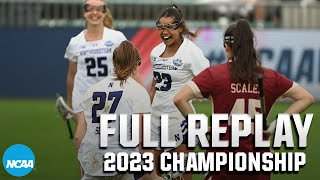 Northwestern vs. Boston College: 2023 NCAA DI women's lacrosse championship | FULL REPLAY