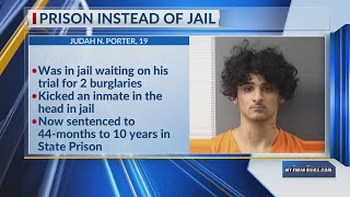 Towanda man sentenced for theft and assault of an inmate