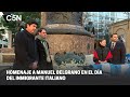 En el Día del Inmigrante Italiano, homenajearon a Manuel Belgrano