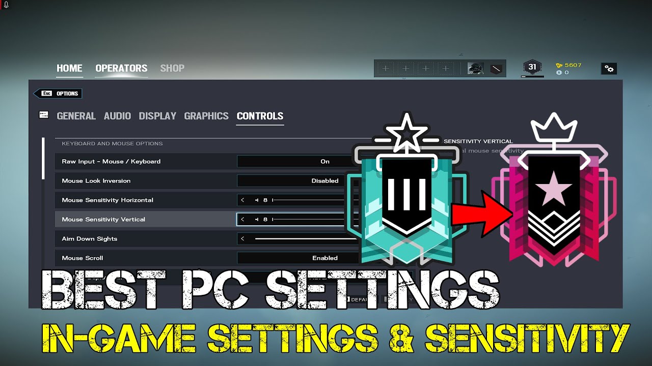 Настройка rainbow six. Rainbow Six Siege settings. Лучшие настройки Rainbow Six. Ранги Rainbow Six Siege таблица. Рейтинговая система Rainbow Six Siege.