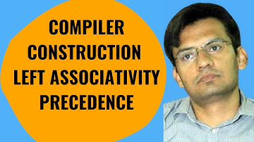 Compiler construction  |  Left associativity | precedence  in CFG (Context free grammar)