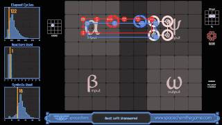 Spacechem - best left unanswered 122 cycles, 18 symbols