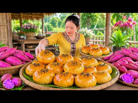 How to Make Delicious Sweet Potato Cakes from Freshly Harvested Sweet Potatoes | Traditional Cooking