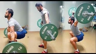 Virat Kohli shows off extreme weightlifting skills