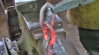 Blacksmithing - Making chain (7 links); rivet tongs. CBA Level I