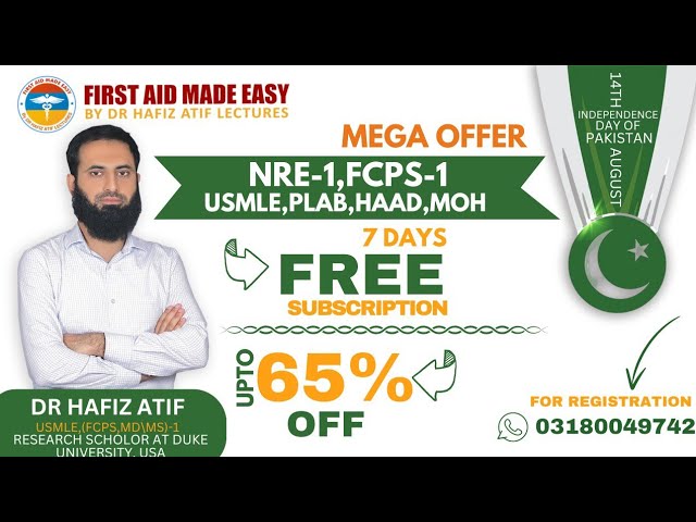 Independence Day Offer! 🎉 7-Day FREE Subscription + Up to 65% Off FCPS, USMLE, PLAB & More!
