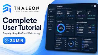 THALEON Complete User Tutorial | Step-by-Step Platform Walkthrough