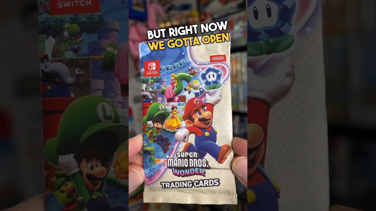 I Opened RARE Super Mario Wonder Trading Cards…🤯 