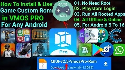 How To Install And Use Custom Gaming Rom in VMOS Pro On Any Android Without Any Root||#foryou 