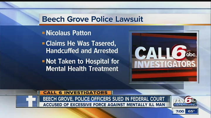 CALL 6: Excessive force lawsuit filed against Beech Grove