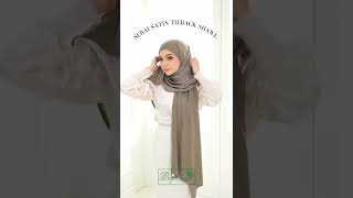 Tutorial Instant Serai Tieback Shawl Matte Satin. Shop Now At .Bujurdaun