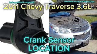 2011 Chevy Traverse 3.6L Crank sensor LOCATION