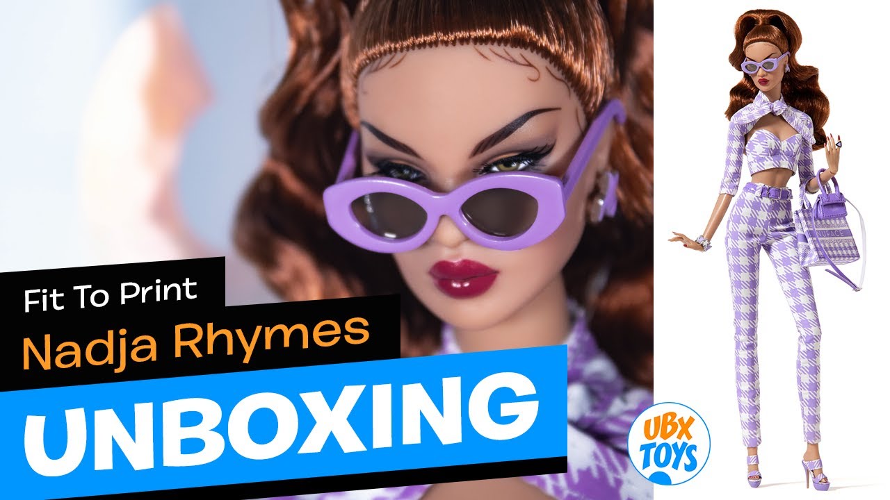 UNBOXING  REVIEW NADJA RHYMES (FIT TO PRINT) INTEGRITY TOYS DOLL [2021]  WClub Upgrade doll YouTube