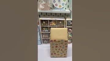 DIY thùng rác mini để bàn / Making mini trash bin #diy #cardboard #handmade #trashbin #shorts