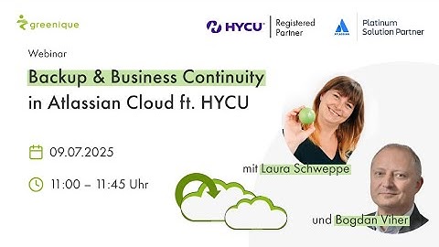 Webinar: Backup & Business Continuity in Atlassian Cloud ft. HYCU