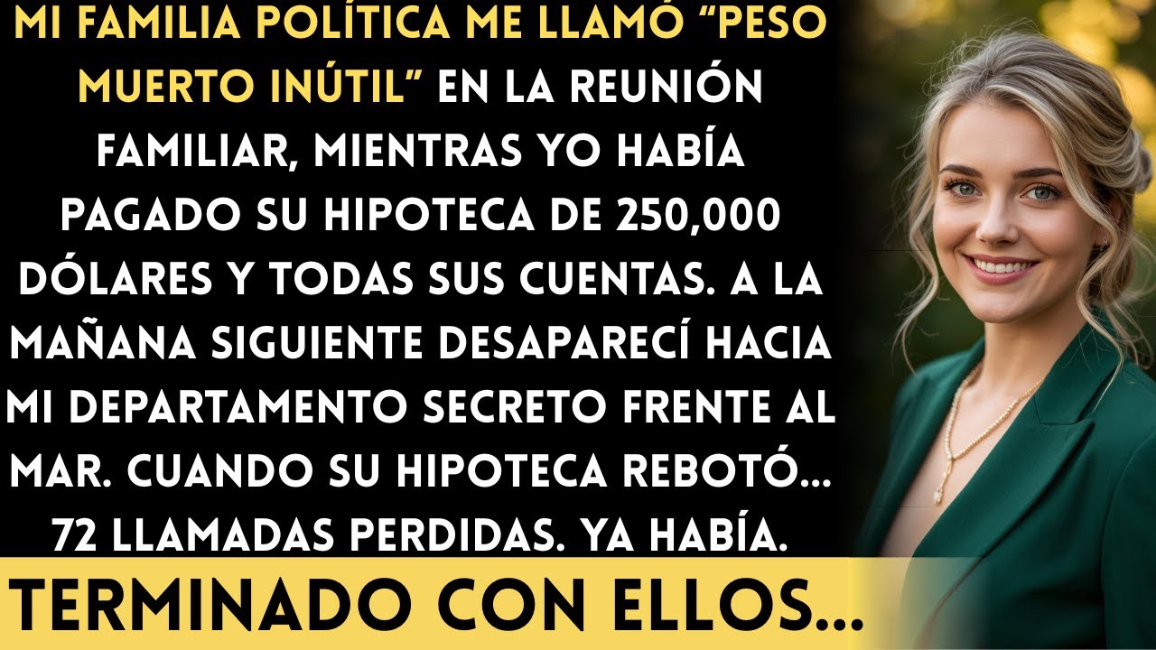 Mi familia me llamó inútil en la reunión familiar, pero cuando desaparecí al día siguiente…