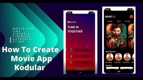 Online movie App in kodular with Airtable Configuration || Kodular Free AIA File