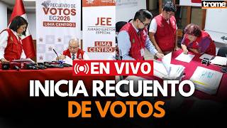 🔴 RESULTADOS DE SEGUNDA VUELTA 2026: RECUENTO DE VOTOS DEL JEE | EN VIVO | Trome