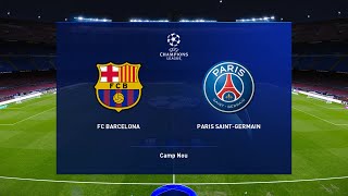 🔵🔴Barcelona vs Paris Saint-Germain⚪ | UEFA Champions League⚽Eighth-Final Round 1 | PES2021🔥🔥🔥