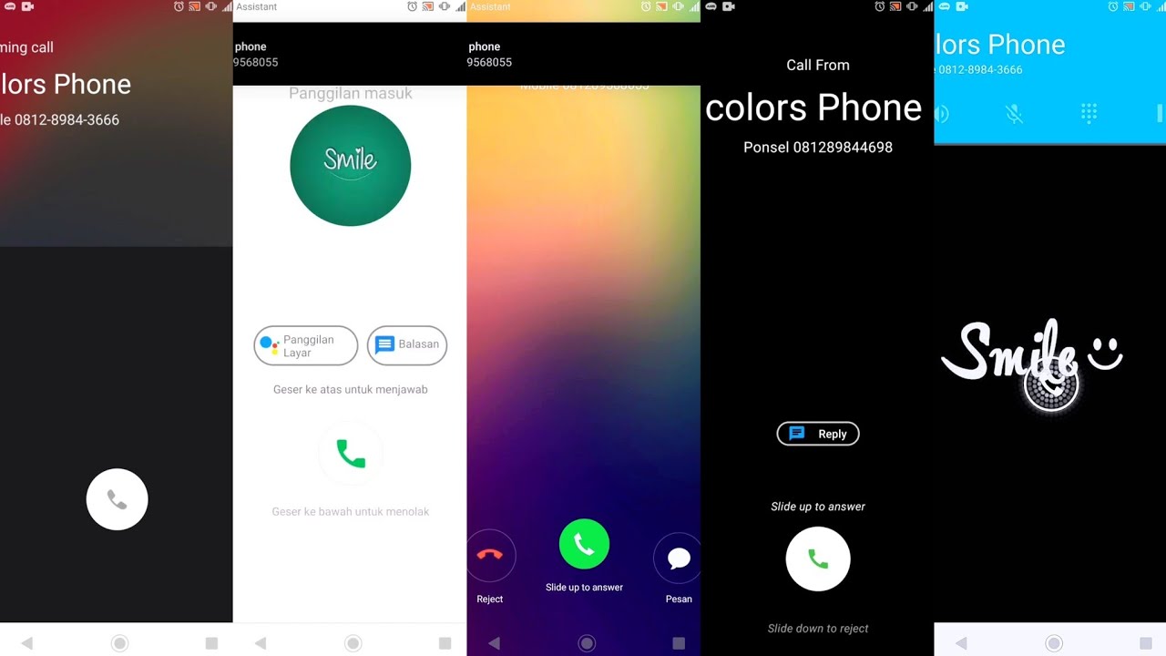 INCOMING CALL BUTTON. | ONEPLUS 8. - GOOGLE. - OPPO. - POCO X3 ...