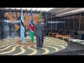 Botswana president Mokgweetsi Masisi met with Namibian president Hage Geingob in Windhoek.